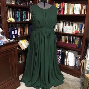 Forrest Green bridesmaid dress
